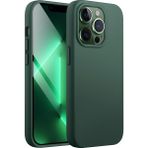 URUCHI iPhone 13 6.1 Inç ile Uyumlu Ince Sıvı Silikon Kılıf, 3 Katmanlı Yumuşak Iç Astar, Tam Ka