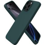 URUCHI iPhone 16 6.3" Kılıf, Ince Sıvı Silikon Tam Kaplamalı, 3 Katmanlı Yumuşak Jel Kauçuk, Mikrofiber Ast