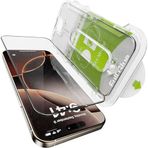 URUCHI iPhone İle Uyumlu 15 Plus İçin Uygun PREMIUM Hizalama Aparatlı ve Takılırken Camın Altında Kesinlikle Toz Bırakmayan Darbelere Karşı Ekstra Güçlü HD Ekran Koruyucu Cam