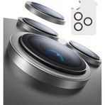 URUCHI Kamera Lens Koruyucu, Safir Cam, Alüminyum Alaşım Çerçeve, Kolay Kurulum, HD Kalite, Güçlü Yapışma, Çubuk Sökme Aparatlı (Titanyum Gri, IP 17 Pro/Pro Max /16 Pro/Pro Max/15 Pro/Pro Max)