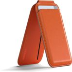Uruchi Mag-Safe Cüzdan – iPhone 12/13/14/15/16 Serileri için Manyetik Kartlık, Güçlü Mıknatıs, RFID Koruma, Premium Deri, 3 Kart Kapasiteli, Şık & Hafif Tasarım (Turuncu, Modern)