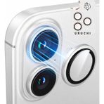 URUCHI Premium Safir Kamera Lens Koruyucu iPhone 17 Pro / 17 Pro Max, Havacılık Sınıfı Alüminyum Çerçeve, Ultra HD Netlik, Çizilmeye Karşı Üstün Koruma (Silver, iPhone 17 Pro / 17 Pro Max)