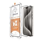 URUCHI Samsung S24 Plus İle Uyumlu Hizalama Aparatlı ve Takılırken Camın Altında Kesinlikle Toz Bırakmayan Darbelere Karşı Ekstra Güçlü Ekran Koruyucu Cam