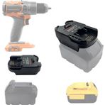 URUN Adaptör dönüştürücü Milwaukee 18V pil Ridgid AEG 18v akülü aletler için, ayrıca Dewalt 20V Li-ion Max XR pil dönüştürücü Ridgid AEG hiper li-ion güç aracı pil