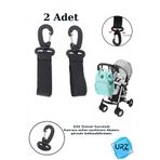 Urz Store Puset Kancası Bebek Arabası Askı Aparatı Çanta Ve Poşet Asma Aparatı 2 Adet
