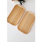 UrziKitchen 2 Adet Bambu Servis Tabağı / Sunumluk 966BS235RZ45