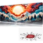 Urzuva Aurora Rise 90X40 4mm Kalınlık Premium Gaming Oyuncu Mousepad, Anti Slip Xxl Mouse Pad - Çok Renkli