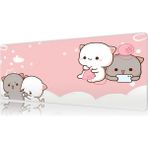 Urzuva Cozy Paws 70X30 3mm Kalınlık Premium Gaming Oyuncu Mousepad, Anti Slip Xxl Mouse Pad - Çok Renkli