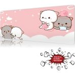 Urzuva Cozy Paws 90X40 4mm Kalınlık Premium Gaming Oyuncu Mousepad, Anti Slip Xxl Mouse Pad - Çok Renkli