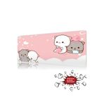 urzuva Cozy Paws 90x40 4MM Kalınlık (TR'de ilk) Premium Gaming oyuncu mousepad, Anti Slip XXL mouse pad