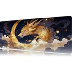 Urzuva Draconis Noctis 70X30 3mm Kalınlık Premium Gaming Oyuncu Mousepad, Anti Slip Xxl Mouse Pad - Çok Renkli