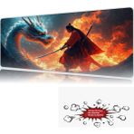 Urzuva Dragon’s Pact 90X40 4mm Kalınlık Premium Gaming Oyuncu Mousepad, Anti Slip Xxl Mouse Pad - Çok Renkli