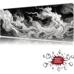 Urzuva Ethereal Smoke 90X40 4mm Kalınlık Premium Gaming Oyuncu Mousepad, Anti Slip Xxl Mouse Pad - Çok Renkli