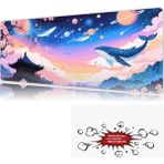 Urzuva Galactic Sakura 90X40 4mm Kalınlık Premium Gaming Oyuncu Mousepad, Anti Slip Xxl Mouse Pad - Çok Renkli