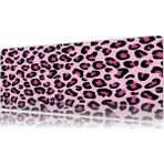 Urzuva Leopar Desen 70X30 3mm Kalınlık Premium Gaming Oyuncu Mousepad, Anti Slip Xxl Mouse Pad - Çok Renkli