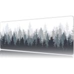 Urzuva Misty Forest 70X30 3mm Kalınlık Premium Gaming Oyuncu Mousepad, Anti Slip Xxl Mouse Pad - Çok Renkli