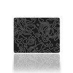 urzuva Monochrome Flow 40x30 3mm Gaming Oyuncu Mouse Pad, Gaming mousepad, Masa Matı