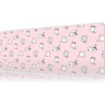 Urzuva Pastel Paws 70X30 3mm Kalınlık Premium Gaming Oyuncu Mousepad, Anti Slip Xxl Mouse Pad - Çok Renkli