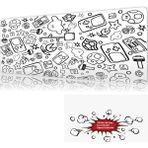 Urzuva Retro Quest 90X40 4mm Kalınlık Premium Gaming Oyuncu Mousepad, Anti Slip Xxl Mouse Pad - Çok Renkli