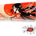 Urzuva Silence Crimson Sun 90X40 4mm Kalınlık Premium Gaming Oyuncu Mousepad, Xxl Mouse Pad - Çok Renkli