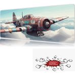 Urzuva Skybound 90X40 4mm Kalınlık Premium Gaming Oyuncu Mousepad, Anti Slip Xxl Mouse Pad - Çok Renkli