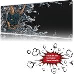Urzuva Smoke Fang 90X40 4mm Kalınlık Premium Gaming Oyuncu Mousepad, Anti Slip Xxl Mouse Pad - Çok Renkli