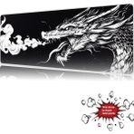 Urzuva Smoke Of The Dragon 90X40 4mm Kalınlık Premium Gaming Oyuncu Mousepad, Anti Slip Xxl Mouse Pad - Çok Renkli