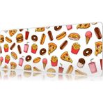 Urzuva Snackland 70X30 3mm Kalınlık Premium Gaming Oyuncu Mousepad, Anti Slip Xxl Mouse Pad - Çok Renkli