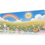 Urzuva Sunny Meadow 70X30 3mm Kalınlık Premium Gaming Oyuncu Mousepad, Anti Slip Xxl Mouse Pad - Çok Renkli