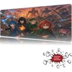 Urzuva The Arcane Rebellion 90X40 4mm Kalınlık Premium Gaming Oyuncu Mousepad, Anti Slip Xxl Mouse Pad - Çok Renkli