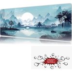 Urzuva The Silent Pavilion 90X40 4mm Kalınlık Premium Gaming Oyuncu Mousepad, Anti Slip Xxl Mouse Pad - Çok Renkli