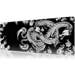 Urzuva Yin Dragon 70X30 3mm Kalınlık Premium Gaming Oyuncu Mousepad, Anti Slip Xxl Mouse Pad - Çok Renkli