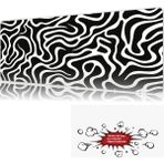 Urzuva Zebra Desen 90X40 4mm Kalınlık Premium Gaming Oyuncu Mousepad, Anti Slip Xxl Mouse Pad - Çok Renkli