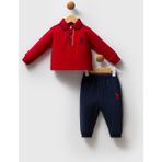 US POLO ERKEK POLO YAKA SWEATSHIRT ALT ÜST TAKIM - 2570US - Kırmızı - 6 Ay KIRMIZI