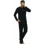 US Polo Erkek Uzun Kol Pijama Takımı