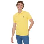 Us Polo Polo Yaka Erkek Tişört 1350446 Açık Sarı M