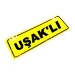 USAK 'LI Yazılı Sarı Dekor Plaka Sök Tak Pratik yeni nesil