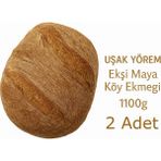 Uşak Yörem Ekşi Maya Köy Ekmeği 1100 Gram Doğal Maya ile Hazırlanan 2 Adet - 2,2 kg