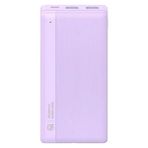 Usams CD206 20000 Mah Powerbank | 10W Çıkış | 2 USB Çıkışlı | Type-C & Micro Giriş | LED Güç Göstergeli | Abs+Pc Dayanıklı Gövde - Mor