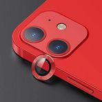 USAMS İPhone 12 - 12 Mini 3D Metal Çerçeveli Kamera Lens Koruyucu-(5775)