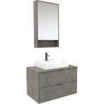 Usart Banyo | Stone 2c 70 cm Banyo Dolabı Takımı (Boy Dolap Hariç) - Beyaz
