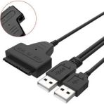 USB 2.0 2.5 3.5 Inç Sata SSD HDD Hard Disk Dc Güç Çevirici Dönüştürücü Adaptör Kablosu