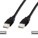 USB 2.0 bağlantı kablosu, tip A M/M, 1.0m, USB 2.0 uyumlu, bl