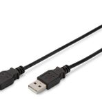 USB 2.0 bağlantı kablosu, tip A M/M, 1.8m, USB 2.0 uyumlu, bl