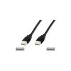 Usb 2.0 Bağlantı Kablosu, Usb A Erkek - Usb A Erkek, 1 Metre, Awg 28, Usb 2.0 Uyumlu, Ul, Siyah Renk