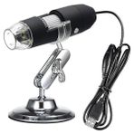 USB 2.0 Dijital El Tipi Mikroskop Kablolu Endoskop Kamera 8 Ledli - Siyah