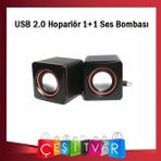 USB 2.0 Hoparlör 1+1 Mini Ses Bombası