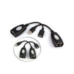 Usb 2.0 Rj45 Extender Uzatma Kablosu Cat5-Cat6 Uzatıcı