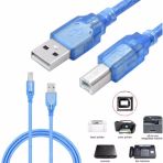 Usb 2.0B Filtreli Yazıcı Tarayıcı Ara Kablosu Mavi