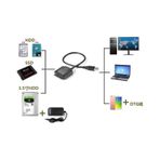 Usb 2.5 İnç-3.5 İnç Sata Harddisk Bağlantı Kablosu